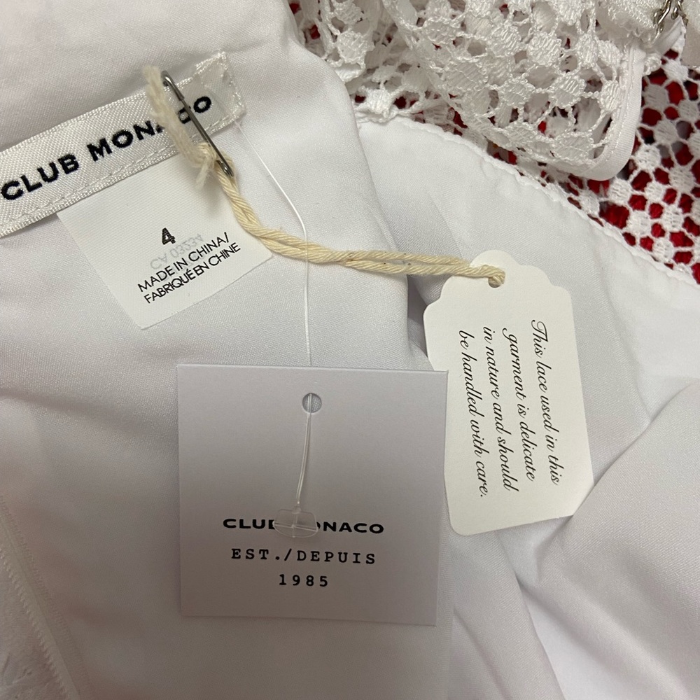 Club Monaco White Wollstan Lace Dress - Picture 7 of 7